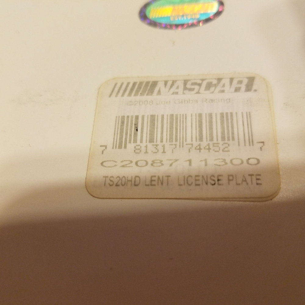 Nascar Tony Stewart HD license plate - Picture 2 of 7